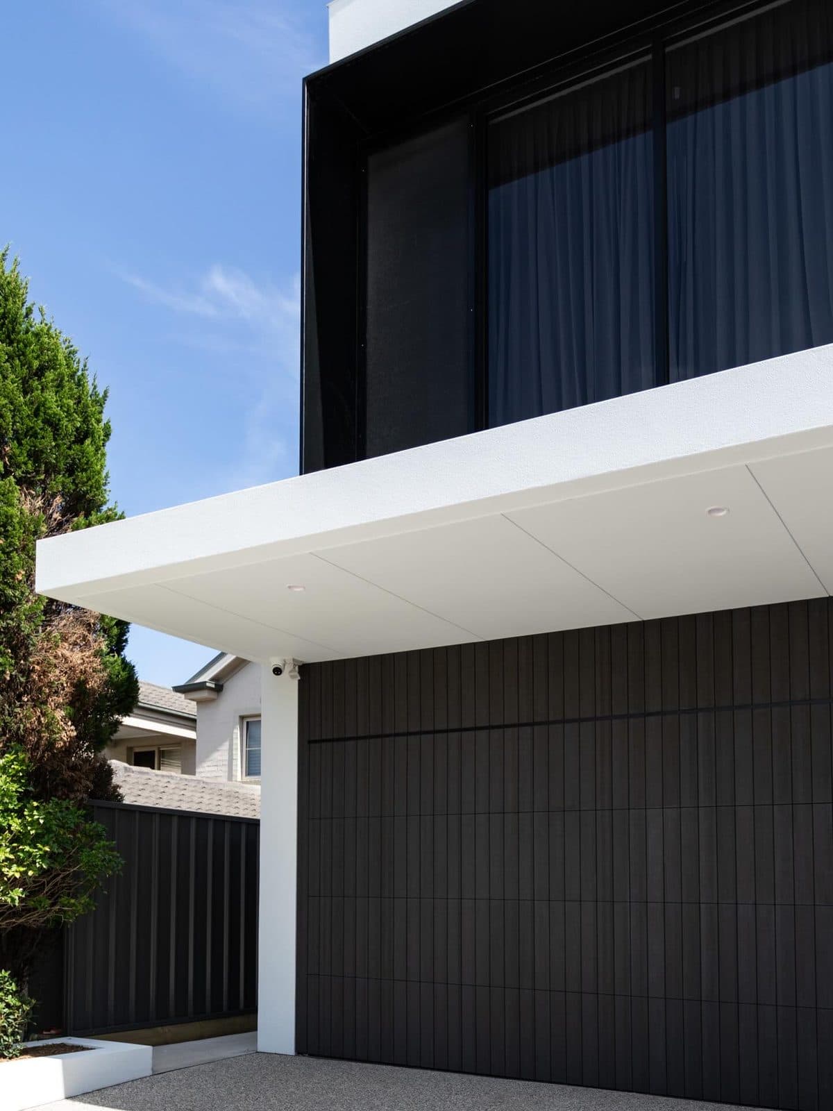 The finished home's street elevation