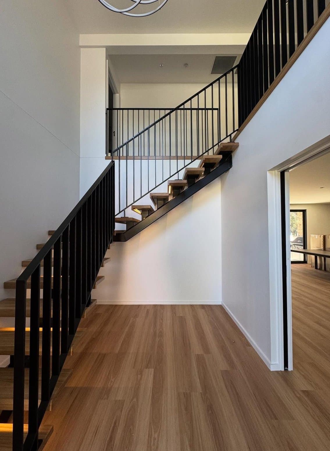 Bonnels Bay spine stair — metalwork by J.R Fabrications